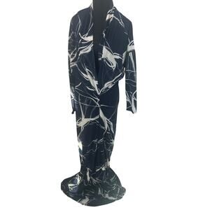 NWT Karen T Design Navy & White Formal Dress 1X